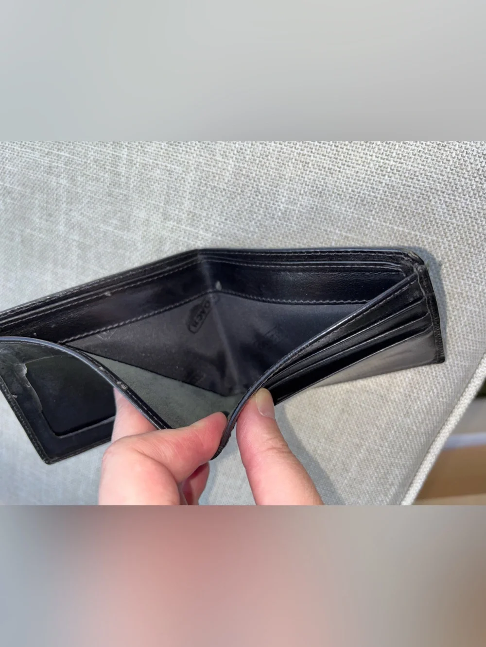 Coach black wallet leather est 1941 bifold